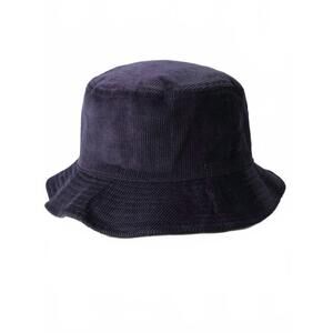 NEW NEWHATTAN women's corduroy bucket hats in navy / black denim